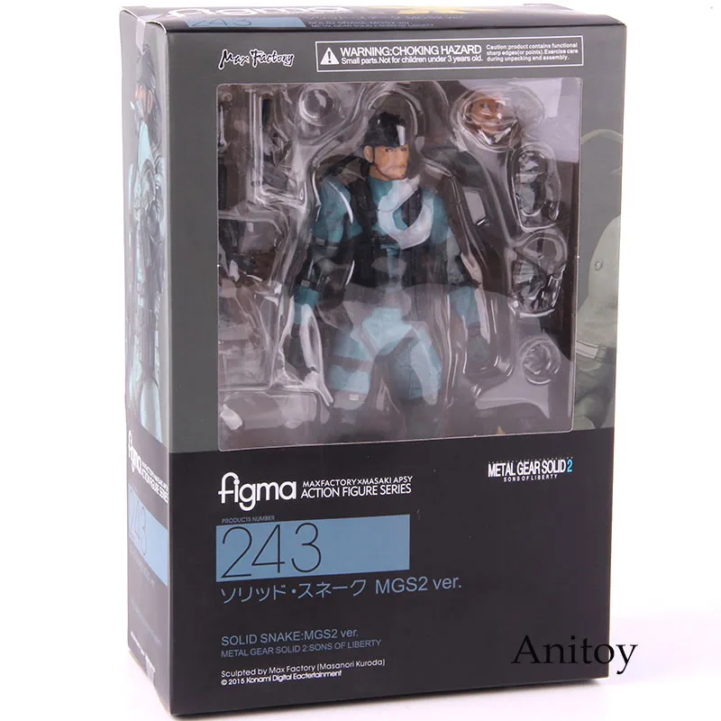 Max Factory Figma No.243 Snake Metal Gear Solid 2 Sons of liberty Action Figure