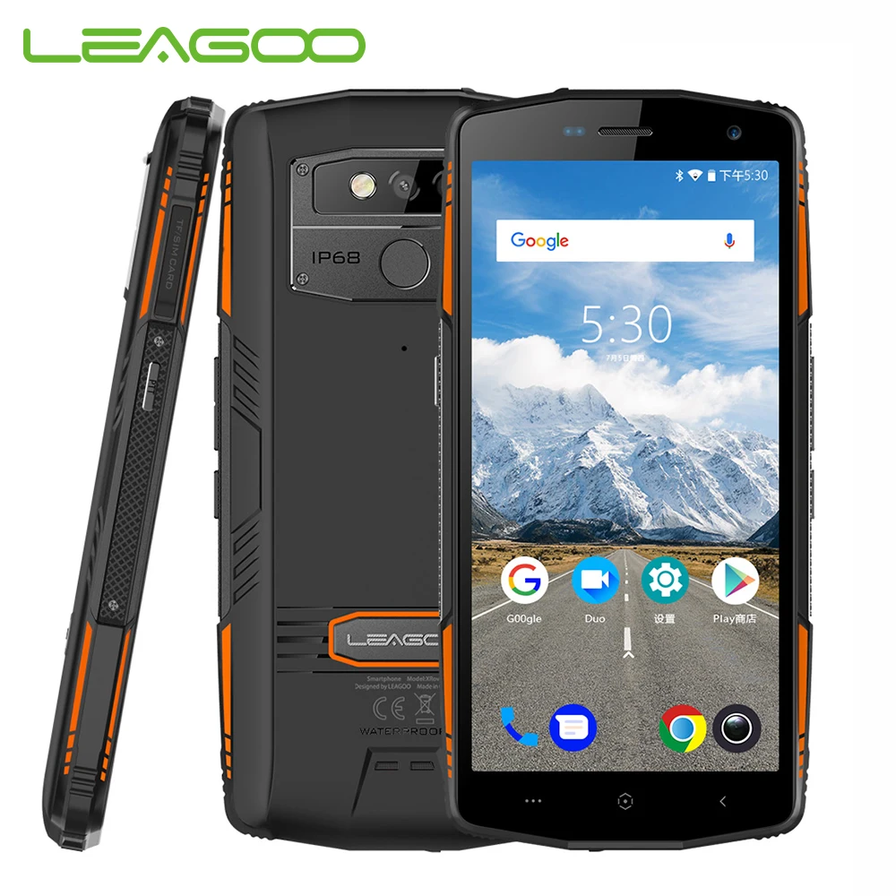 

LEAGOO XRover 6GB 128GB IP68 waterproof NFC Face ID 4G Smartphone Android 8.1 5000mAh 9V2A 13MP Dual Rear Camera Mobile Phone