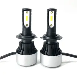 AUYINLIAN H7 светодиодный лампы УДАРА фишек туман свет Conversion Kit 72 Вт 8000LM 6000 К белый авто фары- 2 год гарантии