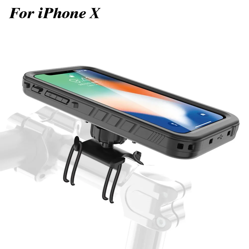 

Bike Phone Holder Motorcycle Handlebar Cradle, Bicycle phone Mount for iPhone x shockproof Case GPS support whirl moto stand