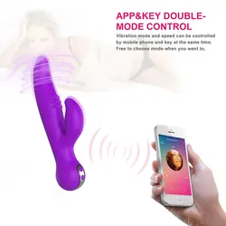 Клиторальный вагинальный массажный вибратор женский пр. палки приложение Bluetooth Remote Управление секс-игрушки для женщины секс-шопа оргазм