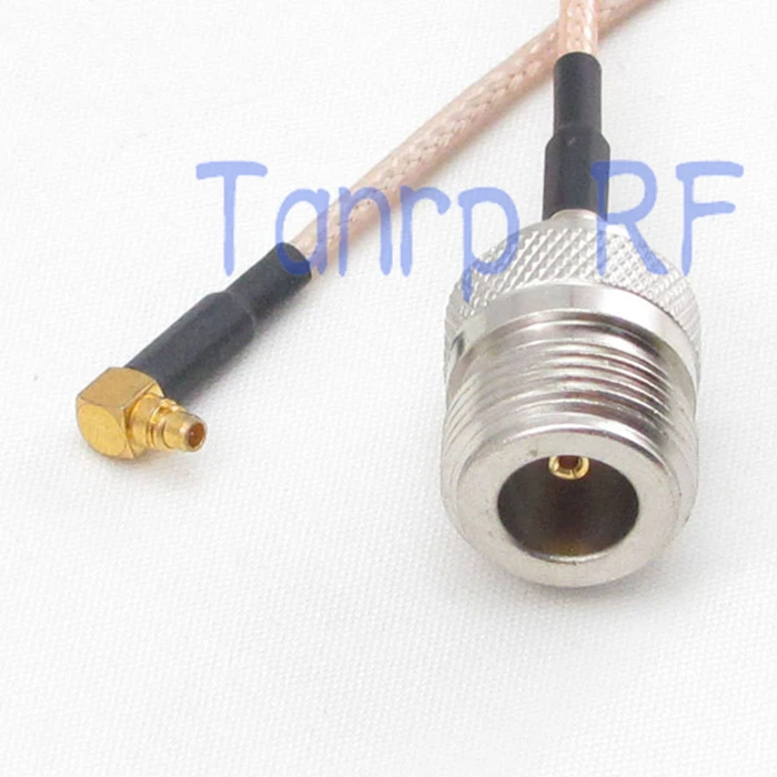 

6in MMCX male right angle to N female jack RF adapter connector 15CM Pigtail coaxial jumper cable RG316 extension cord