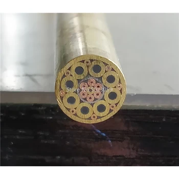 

8mm Diameter DIY Knife Shank Mosaics Pin Rivets 9cm Length Nail Brass Tube+steel Tube #P43