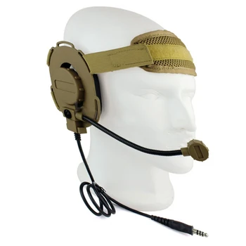 

2 Pin HD03 Z Tactical Bowman Elite II Headset with Waterproof PTT Right/Left Ear for Kenwood Two Way Radios