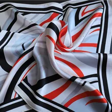 Низкая цена, маленькая шелковая ткань для шарфа