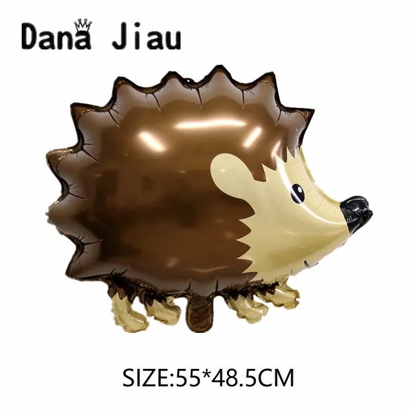 

DanaJiau Hedgehog Animal Helium Balloon Birthday Party Decoration golden fox Zoo Theme panda Supplies holiday Kids toy