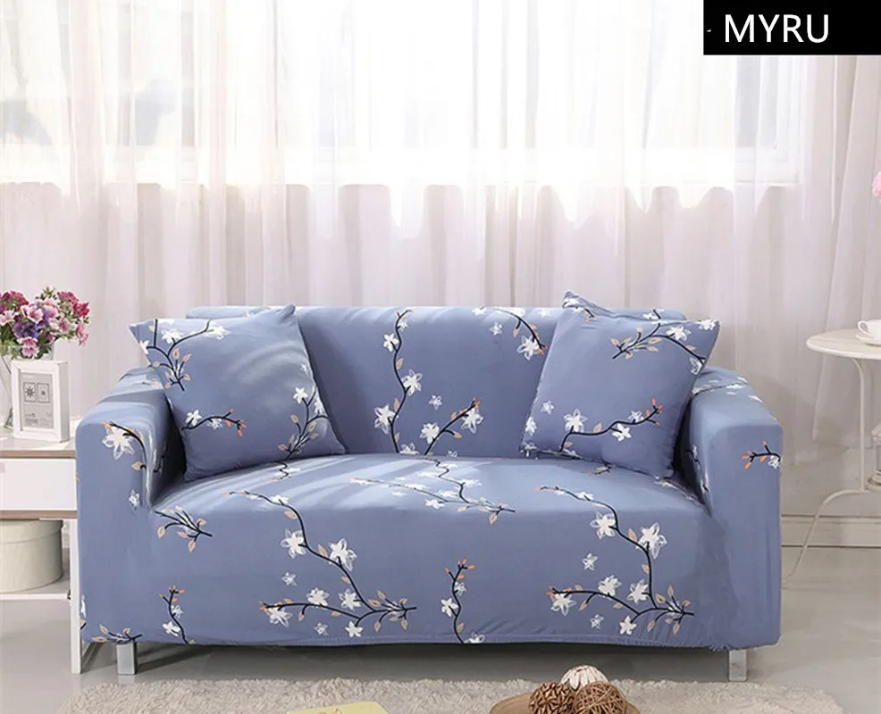 Classic Flower Sofa slipcovers Tight Wrap All-inclusive Slip-resistant Elastic Cubre Sofa Towel Corner Sofa Cover Couch Cover