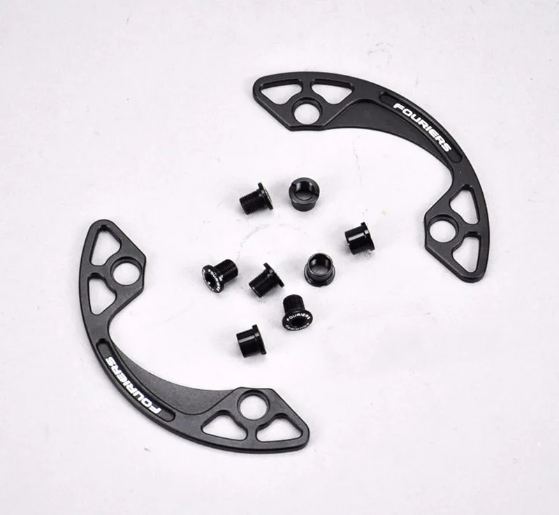 Discount 1 PC CNC Alloy MTB Bike Bicycle Chain Bash Guard Mount Chainring Guide 30-40T P.C.D 104mm bike Crankset Protection 4