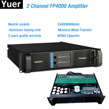 2 Channel FP4000 Amplifier line array Amplifier WIMA capacitor Neutrik sockets line array professional Sound Power Amplifier