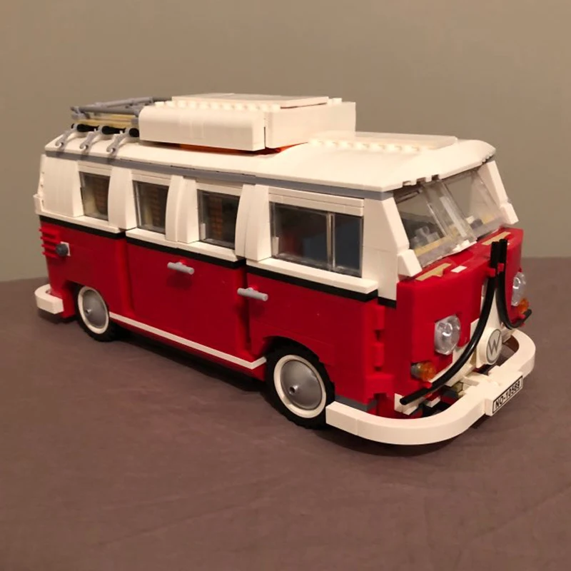 Best 1354Pcs Create Series Creator Volkswagen T1 Camper Van Model Building Kit Blocks Bricks Toys