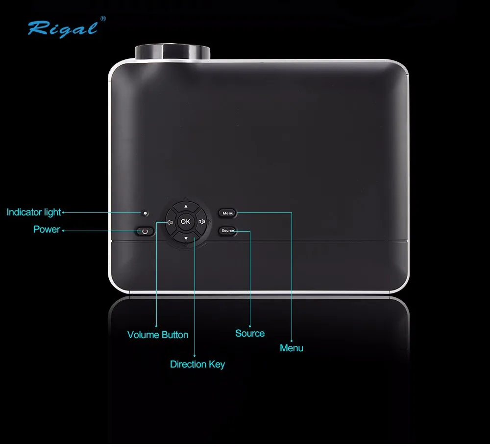 Rigal RD-806 Led Projector (22)