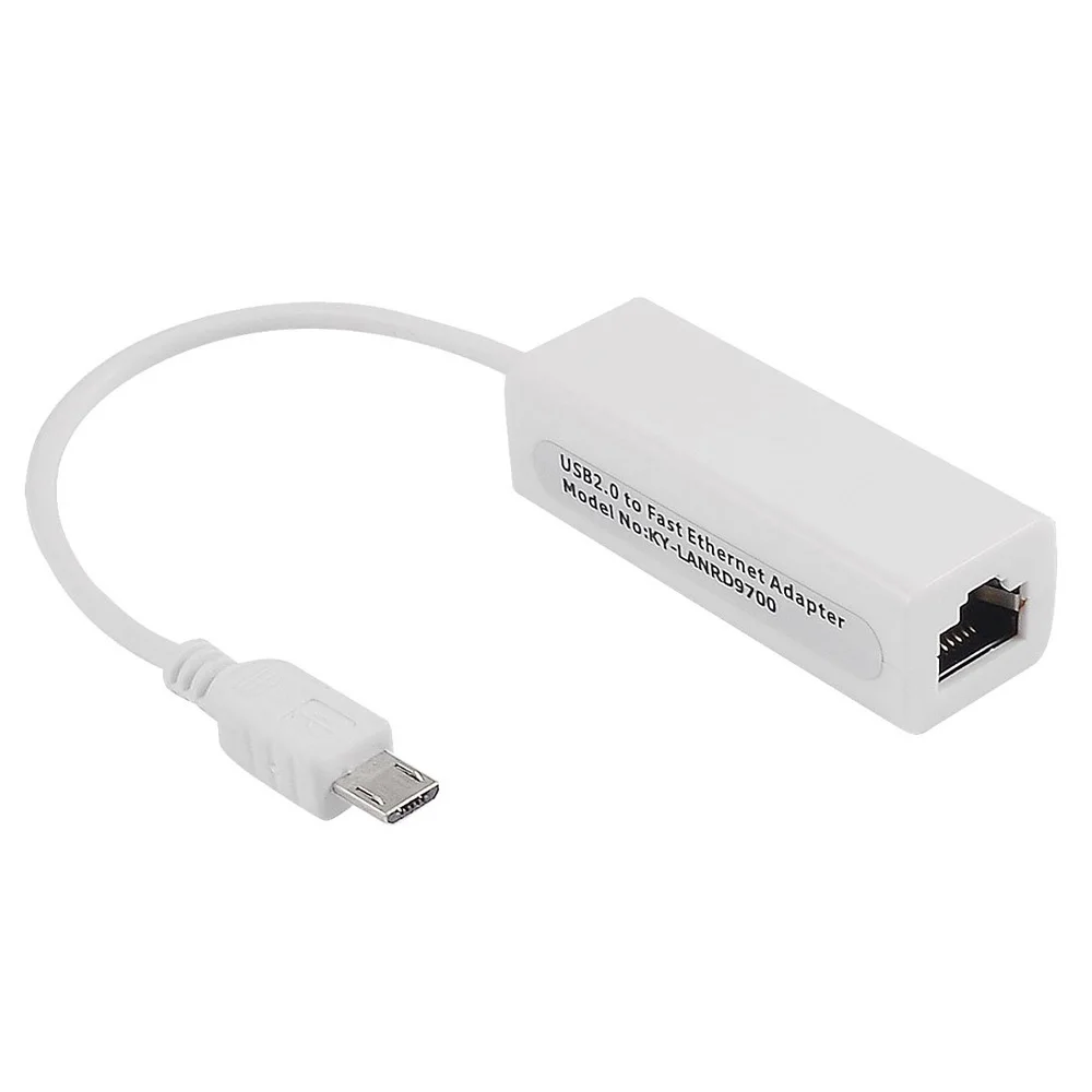 Горячие микро USB 5 Pin 10/100 Мбит/с RJ45 LAN Ethernet адаптер для планшетных ПК