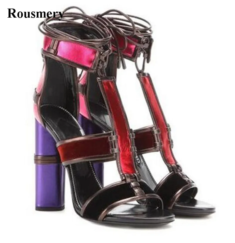 heels with thick strap