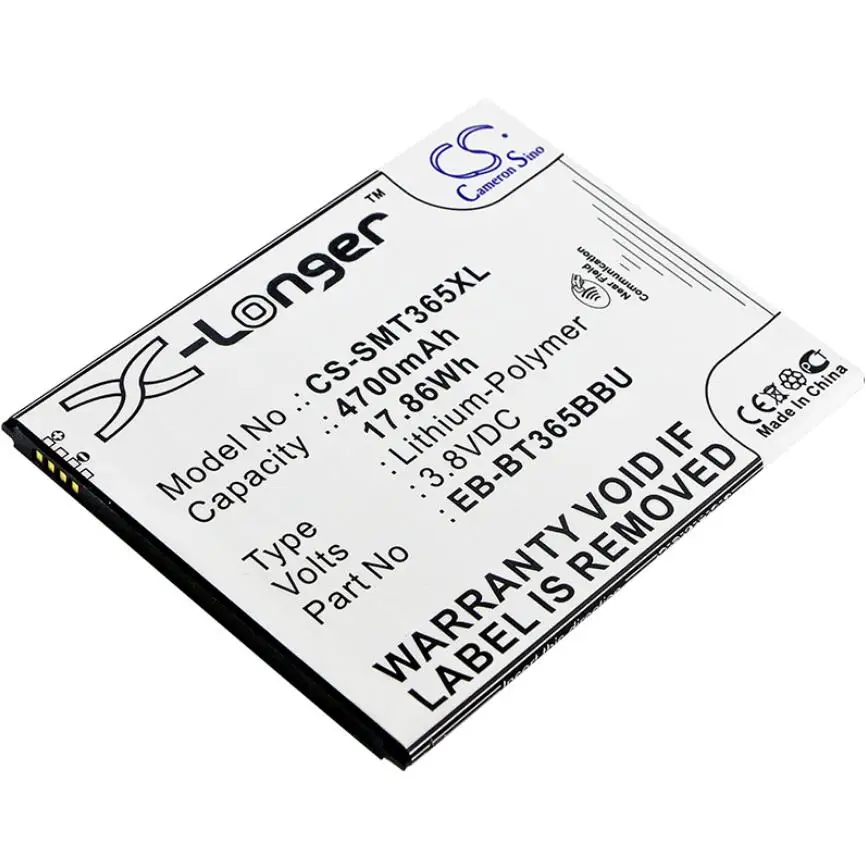 

Cameron Sino 4700mah battery for SAMSUNG Galaxy Tab Active 8.0 M-T395C SM-T360 SM-T390N SM-T395 EB-BT365BBE Support With NFC