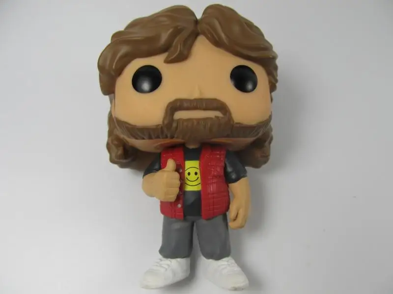 

Original Funko pop Secondhand Wresting Fighter Mick Foley Vinyl Action Figure Collectible Model Loose Toy