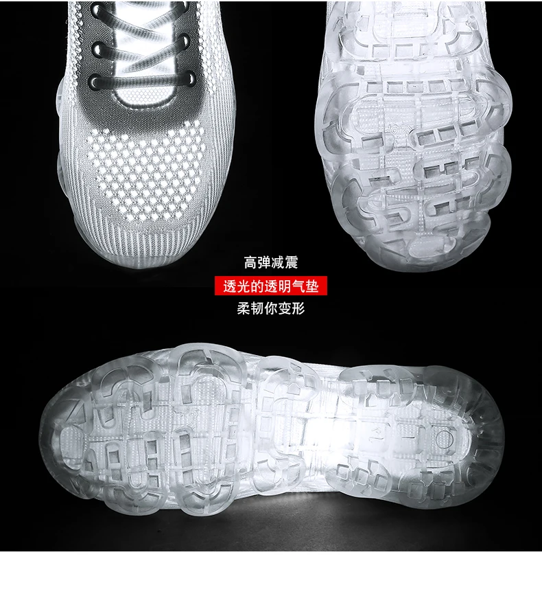 Leader Show/мужские кроссовки; брендовая дышащая мужская обувь Flyknit; Весенняя спортивная обувь; zapatillas hombre; 2019; спортивная обувь для мужчин; Легкие