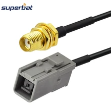 Superbat gps/GSM антенный Кабель-адаптер RG174 Connetor SMA Jack для GT5-1S женский HSR прямой для Mercedes Command Alpine 15 см