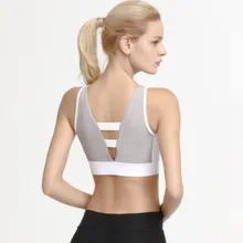 Eshines Спортивный Бюстгальтер Push Up Топ Для женщин спинки Фитнес провода бесплатно Йога бюстгальтер тренажерный зал мягкий спортивный Топ Спортивная быстросохнущая тренировки бюстгальтеры