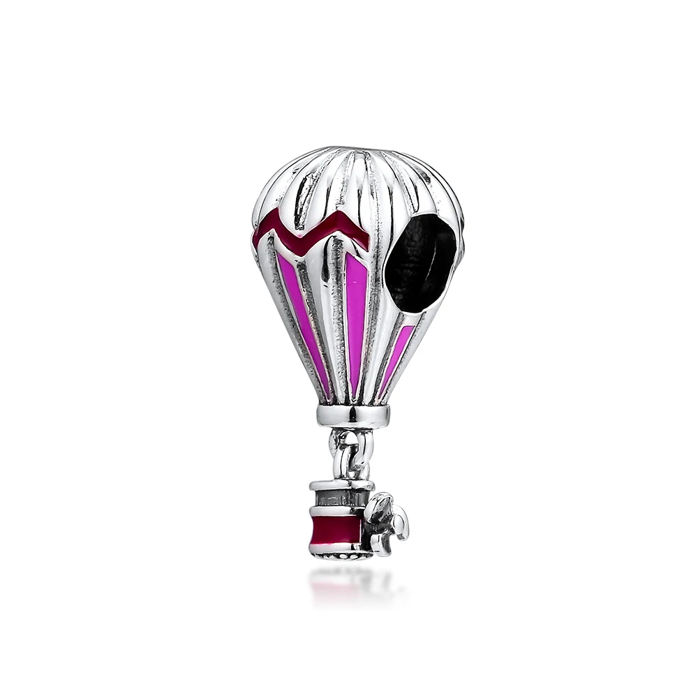

Pandulaso Summer Beads AIR BALLOON CHARM Fits Original Charms Bracelets For Woman DIY Sterling Silver Jewelry Beads
