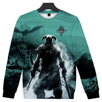 

2018 New Arrival Hot Movie Elder Scrolls V 3D Print Long Sleeve Hoodie Spring/Summer Loose Casual Long Sleeve Men/Women Wear