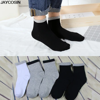 

JAYCOSIN SOCKS summer men 1Pair Mens Non Elastic 100% Pure Cotton Socks Comfort Soft Grip Diabetic Casual Daily Hot sale 9503