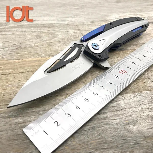 LDT 0999 складной нож 7Cr13Mov лезвие стали G10 Ручка шарикоподшипник ножи уличный карманный нож кемпинг выживания EDC инструменты - Цвет: Grey Handle