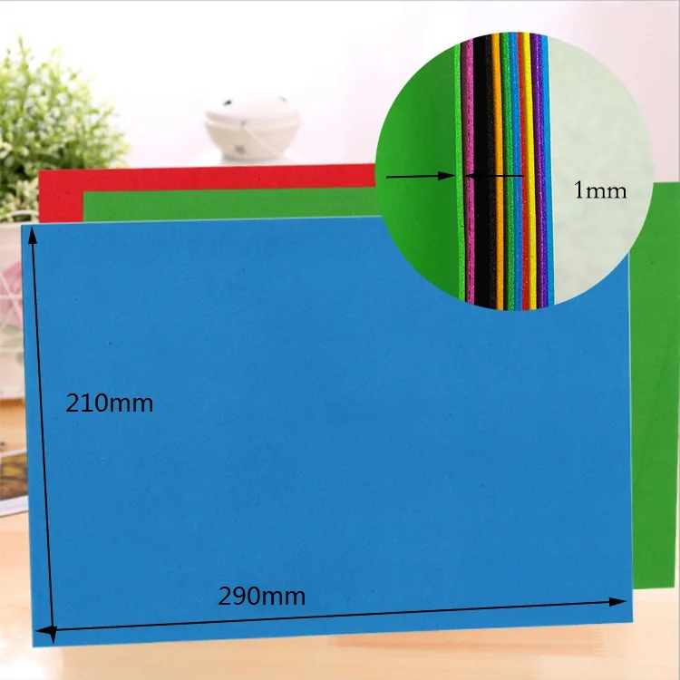 10 листов Foamiran 21x29 см губчатая бумага ручной работы EVA крафт бумага DIY Пена бумага цветок реквизит вечерние украшения на Рождество
