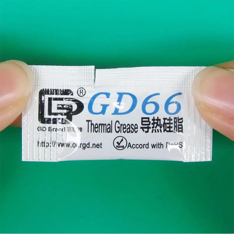 Thermal Paste 100 Pcs GD66 Thermal Conductive Grease Paste Silicone Plaster Heatsink Compound High Performance Gray