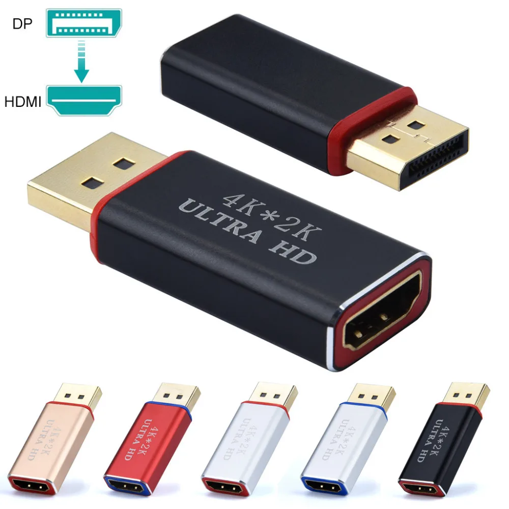 Ультра HD Разрешение 4K порт дисплея к HDMI Мужской Женский адаптер конвертер DisplayPort