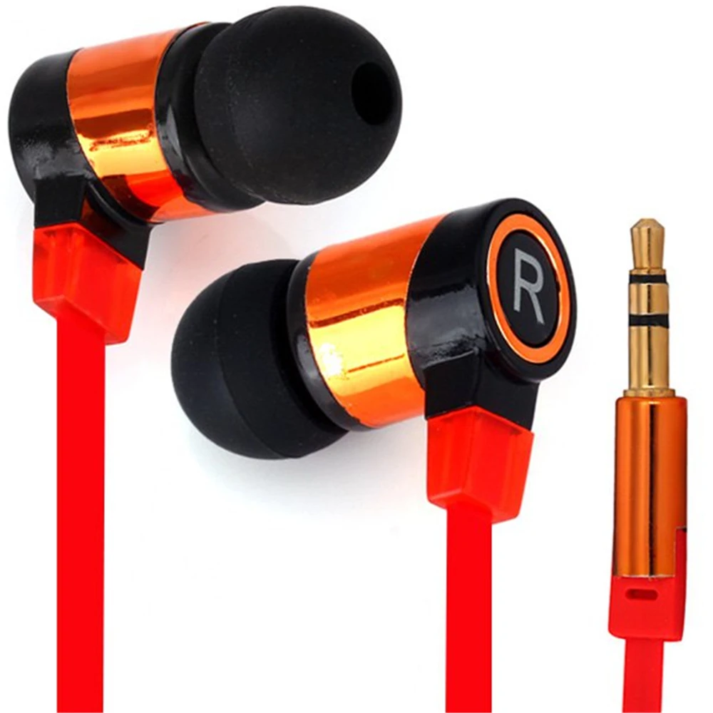 

Stylish SMZ658 Professional 1.1M In-ear Noise Cancelling Headset Perfect Hifi Sound Earphone Flat Wire Good Sound Insulation