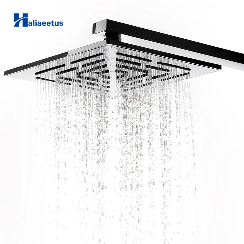 Not Including Shower Arm Stainless Steel Square Rain Shower Head 12 Inch 30 cm 556 Holes Water Out Rainfall Showerheads