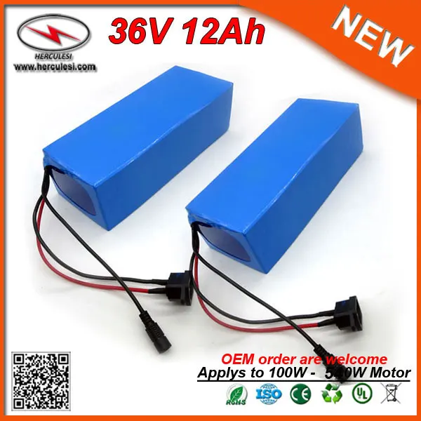 36V 12Ah E Bike Lithium-ion Battery Complete with 3 HOUR Lithium Charger 