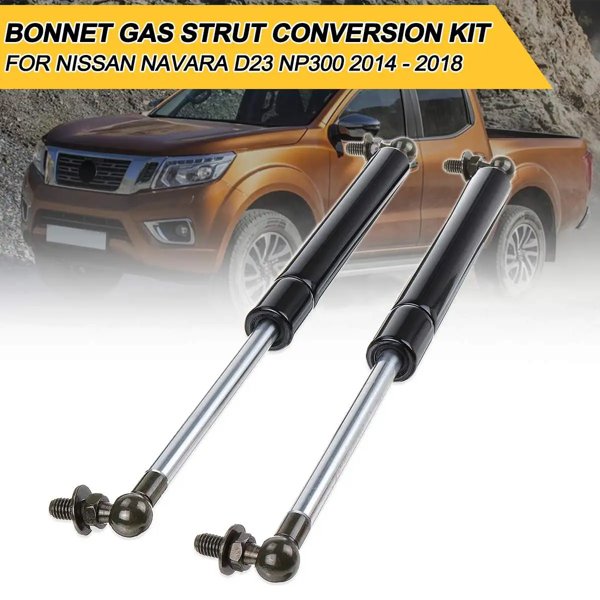 

1 Pair Front Hood Bonnet Gas Shock Damper Struts Accessories Fit For Nissan Navarra D23 NP300 2014 - 2018 HOOD