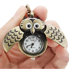5001Owl Ретро часы с пряжкой для ключей часы ожерелье кулон часы ювелирные изделия Кварцевые часы reloj skyrim Новое поступление горячая распродажа