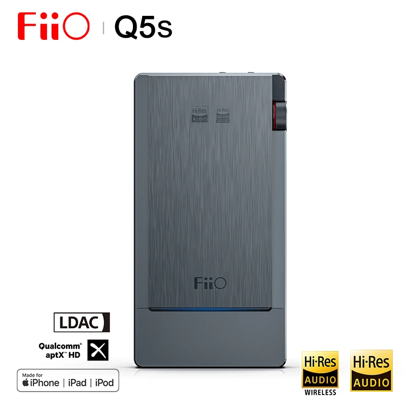 

FiiO Q5s HIFI Audio Dual AK4493EQ Bluetooth 5.0 DAC Headphone Amplifier AMP PCM 768k/32bit DSD256 2.5/3.5/4.4mm made for iphone