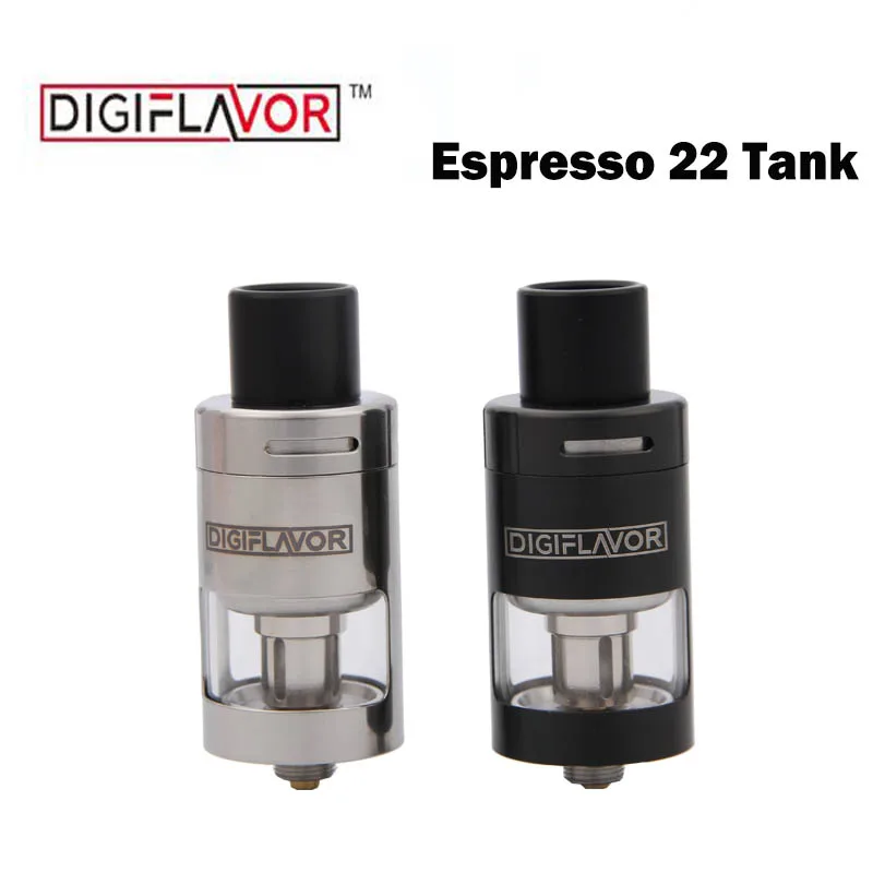 

Promotion Digiflavor Espresso Rebuildable Sub Ohm Tank 22mm Version adopts Genisis vertical coils with rebuildable cotton design