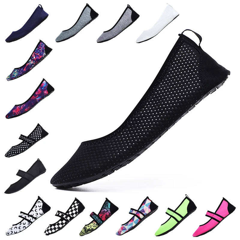 Comprar Las mujeres Aqua zapatos de playa piscina calzado descalzo mujer pesca agua zapatillas de deporte no caminar zapatos de agua zapatos