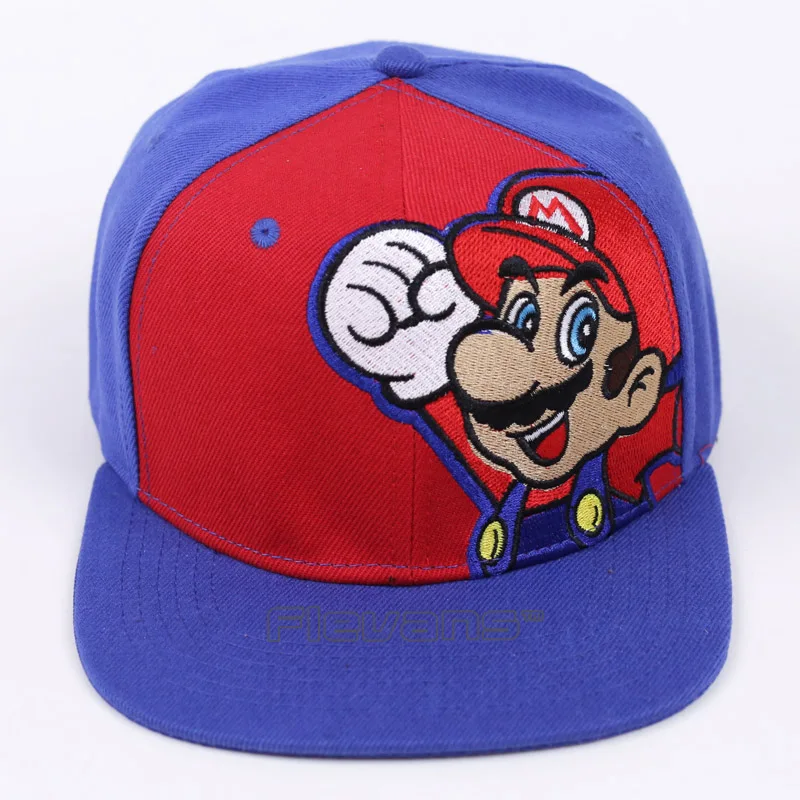 

Super Mario Bros Fashion Brand Snapback Caps Mario Mushroom Mens Baseball Caps Unisex Hip hop Snapbacks