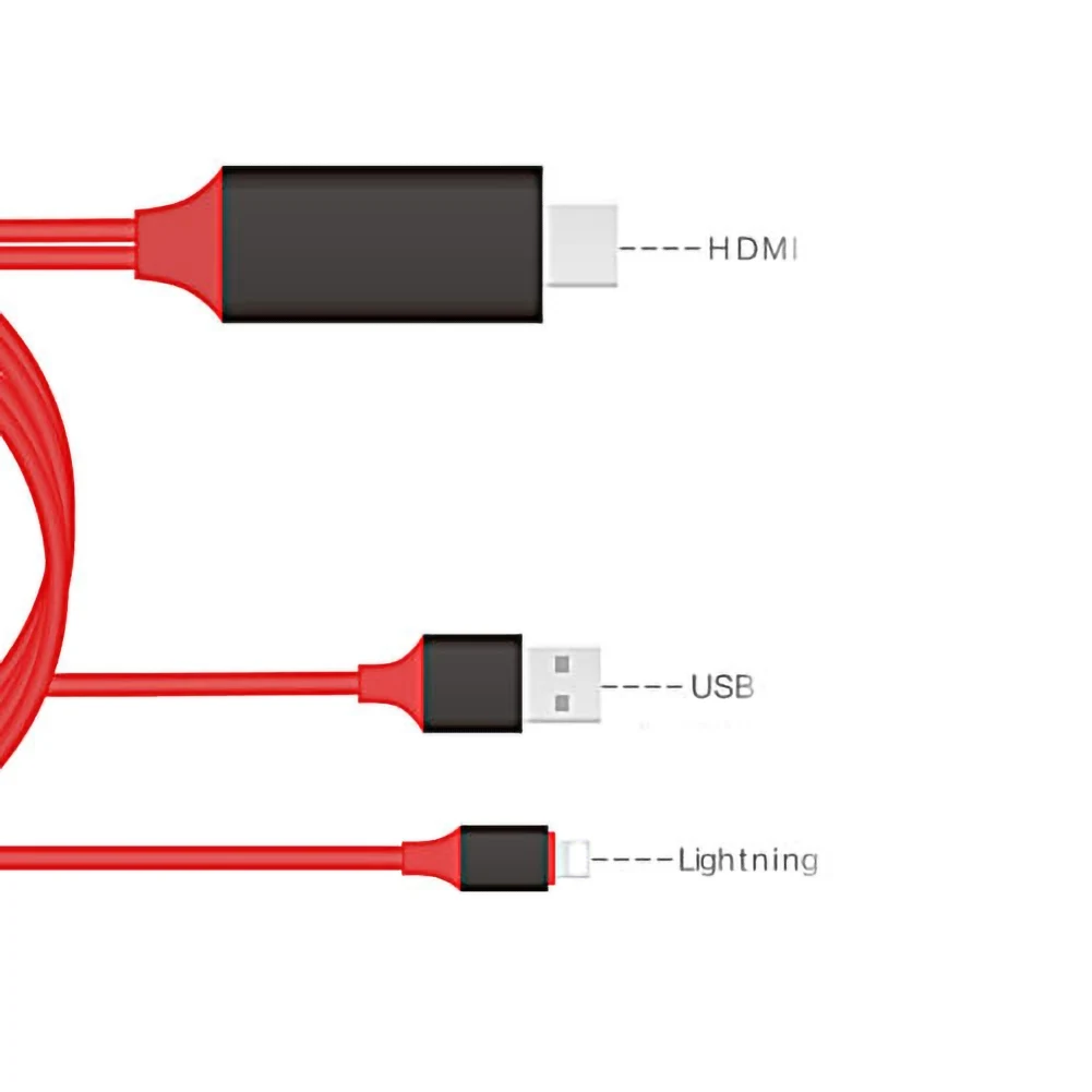 8-контактный HDMI кабель HD tv Цифровой AV адаптер USB HDMI 1080 P смарт-конвертер кабель для Apple tv для iPhone X 8 7 цифровой кабель