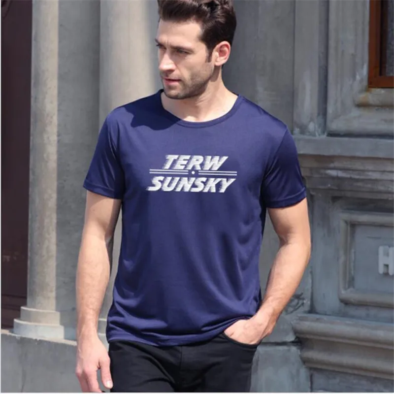 

Free Shipping-HOT SALE Terwsunsky Summer Men Outdoor Quick-drying Gym Sport Short-sleeve Fast Drying T-shirts TD076