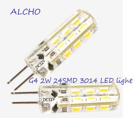 

free 10pcs G4 2Watt 24 SMD 3014 LED Boat Spot Light Bulb White DC 12V 360degree
