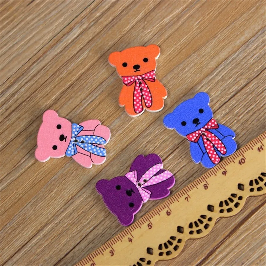 cartoon wooden button1