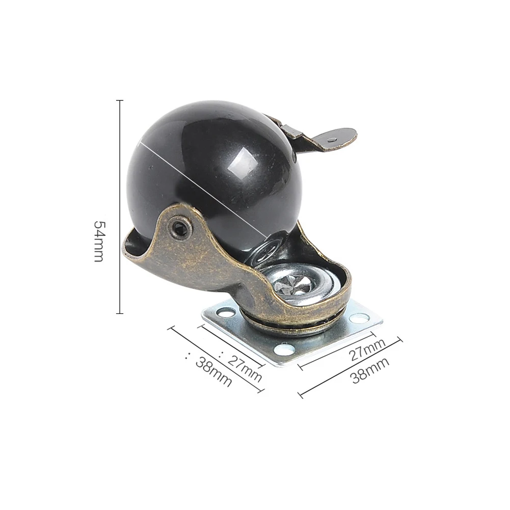 Новейшие шаровые универсальные колеса с верхней пластиной, поворотные колесики для мебели, офисного стула