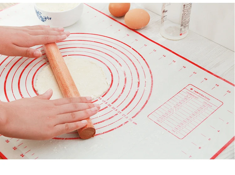 FEIGO 60 см* 80 см складной антипригарный силиконовый коврик для выпечки коврик для замеса теста лоток для выпечки внутренний вкладыш кухонные инструменты для приготовления пищи FK05