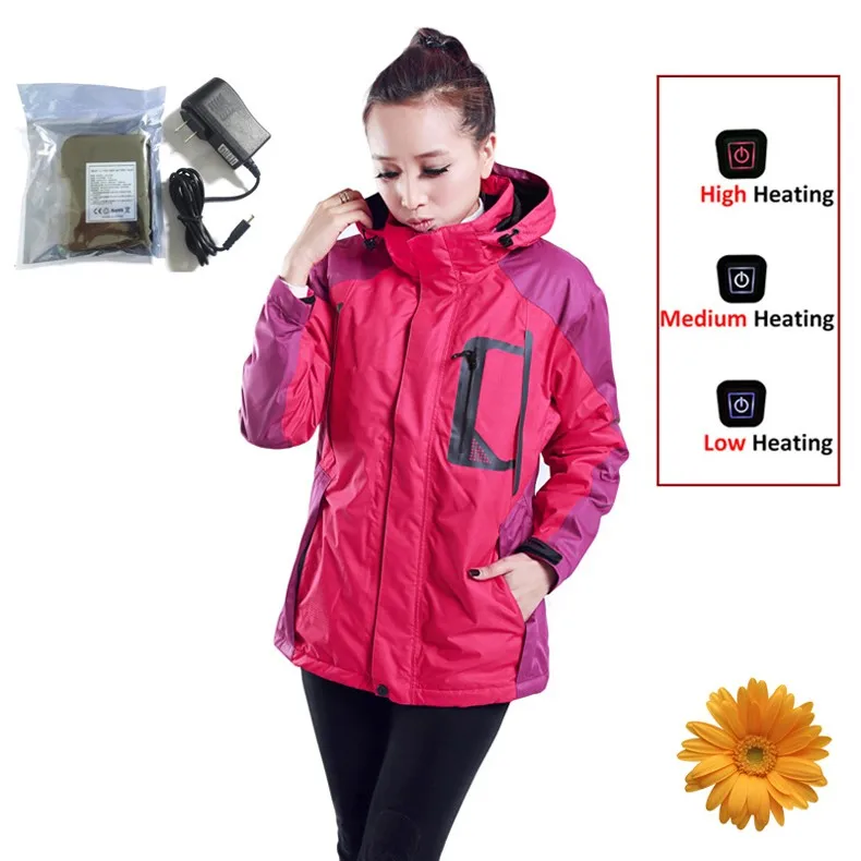 7.4V Brand Windstopper Softshell Jacket Women Winter Skiing Snowboarding Hiking Jacket Female Waterproof Outdoor Sportswear Coat (1)