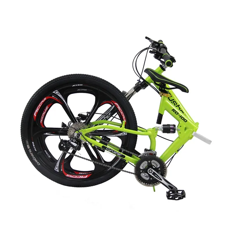 Perfect Cyrusher RD100 Folding Mountain Bike Full Suspension frame road Bicycle 24 Speeds 26X17 Inch Double Disc Brakes MTB bike 12 Perfect Cyrusher RD100 Folding Mountain Bike Full Suspension frame road Bicycle 24 Speeds 26X17 Inch Double Disc Brakes MTB bike 12
