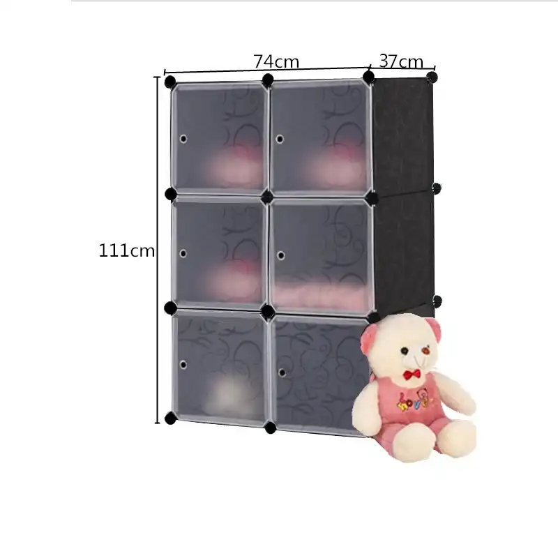 Simple Wardrobes 6 Diy Pvc Fold Portable Storage Cabinet Dormitory
