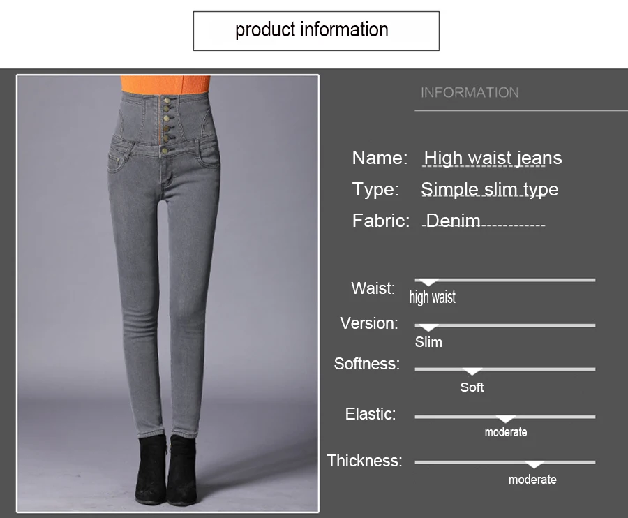 Winter Women Warm Jeans with Thicken Fleece Velvet Denim High Waist front Button back Strap Design Pencil Pants Plus Size S-6XL (12)