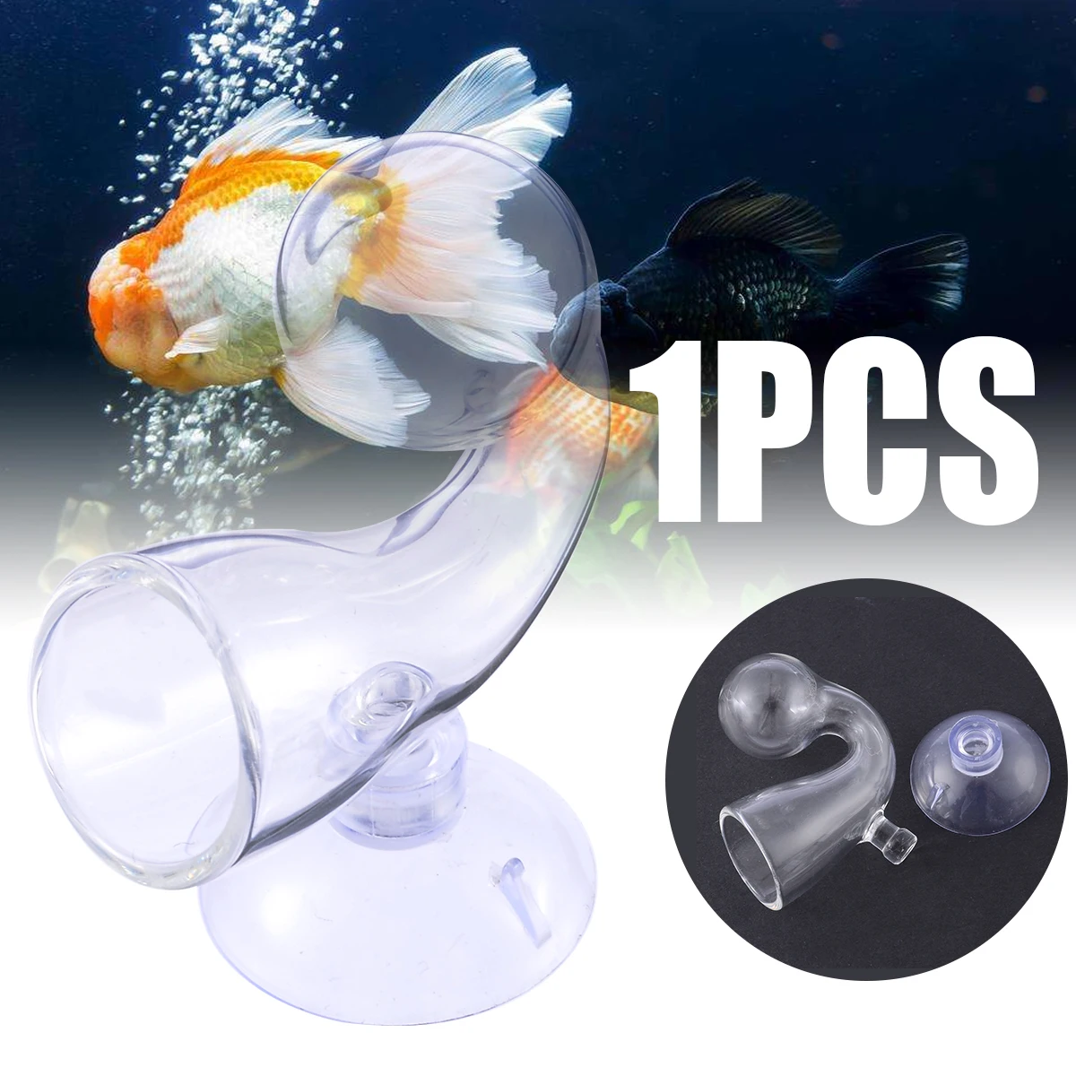 CO2 Diffuse Glass Drop Checker with Suction Cup for Fish Tank CO2 Monitor PH Indicator Monitor Tester