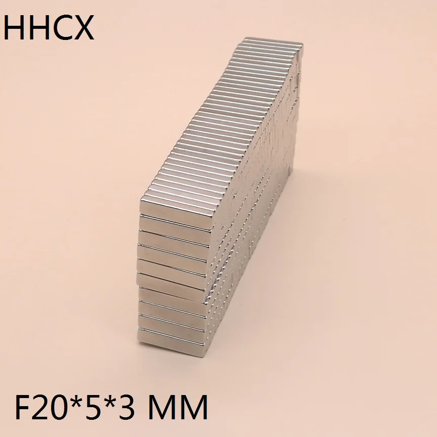 

50pcs/lot Block magnet 20x5x3 mm N35 Strong Square NdFeB Rare Earth Magnet 20*5*3 mm Neodymium Magnets 20mm x 5mm x 3mm